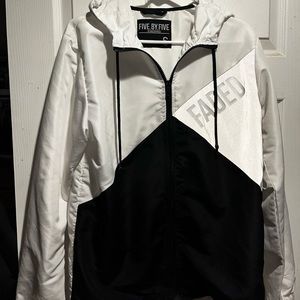 Light reflective rain jacket